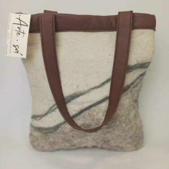 B-1 bolso fieltro y piel_